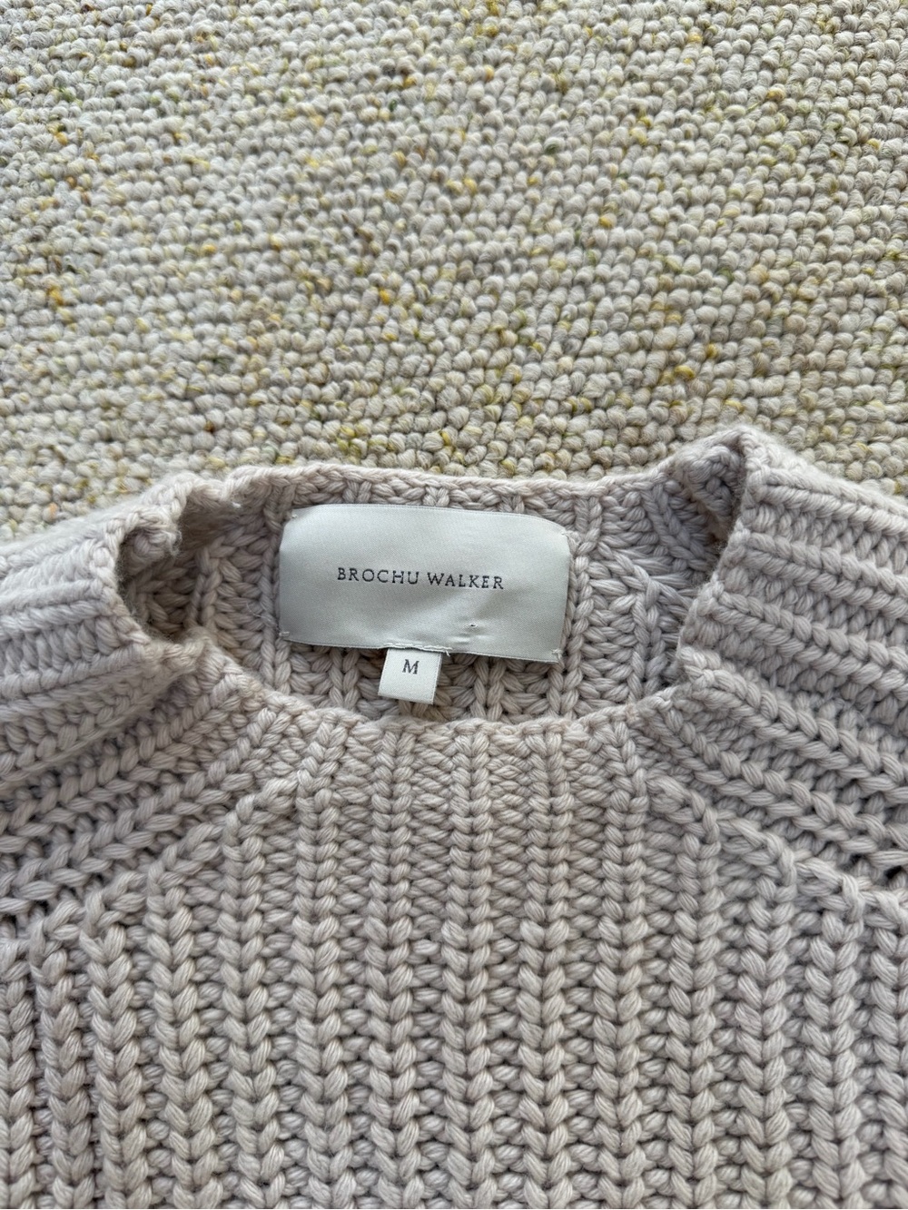 Brochu Walker Beckett Pullover Sweater In Cream - Picture 4 of 5